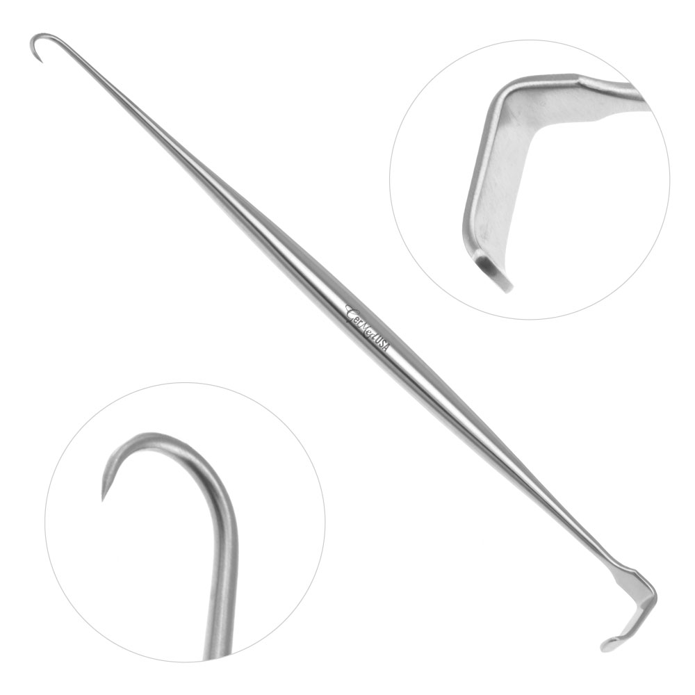Meyerding Skin Hook and Retractor Double Ended 6 1/4"