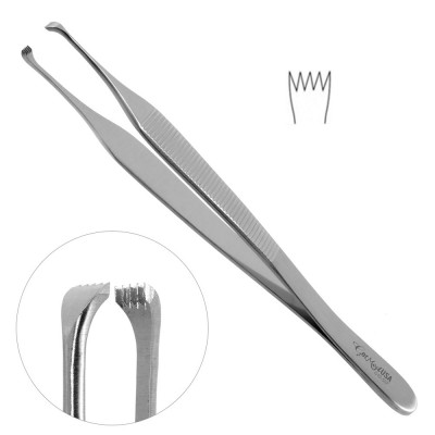 Beasley Babcock Tissue Forceps 5x5 Teeth 4 3/4 inch