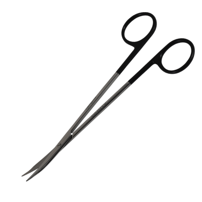 SuperCut Gradle Polished Scissor Curved 6 inch with Blunt Tips