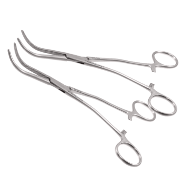Gray Cystic Duct Forceps 7 inch Serrated - Set Of Two