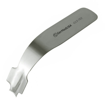 Goldstein Glenoid Neck Retractor 8 1/2 inch Blade Width at Teeth 18mm Blade Widest 36mm
