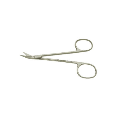 Wilmer Conjunctival and Utility Scissors 4 inch Angled on Flat