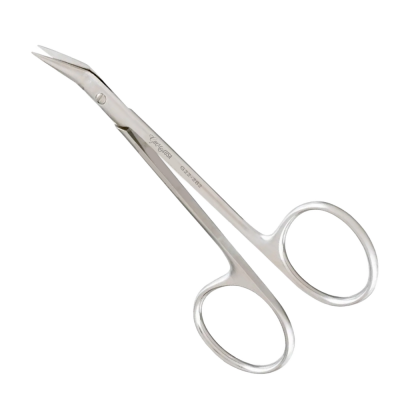 Biro Dermal Naevus Scissors 4 inch Angled on Flat with Sharp Edge