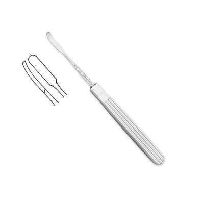 Fomon Periosteal Elevator 6 1/4" Slightly Curved Blade 4.5mm Standard Pattern