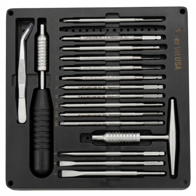 Advanced Bone Screwdriver Kit with Interchangeable Bits