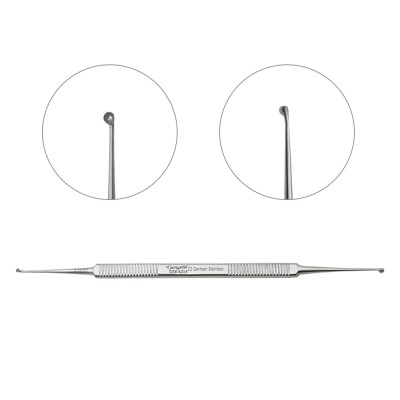 House Stapes Curette Double Ended Angled