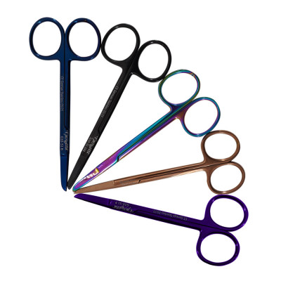 Littauer Stitch Scissors 4 1/2 inch Straight Color Coated