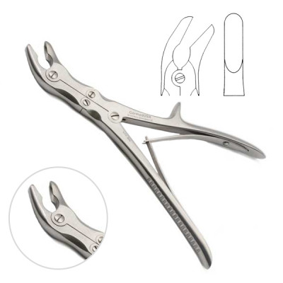 Stille Luer Rongeur Angular 9 inch