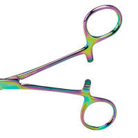 Crile Hemostatic Forceps 5 1/2" Rainbow Coated