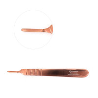 Knife Handle 4 3/4" No. 3 Rose Gold Coated