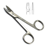 Wire Cutting Scissors 4 3/4" Blunt Straight Serrated - For Cerclage Wire Only