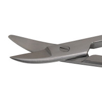 Crown and Collar Scissors 4 3/4" Curved SuperCut One Serrated Blade