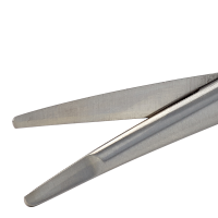 Ragnell Dissecting Scissors Flat Tip Curved 7"