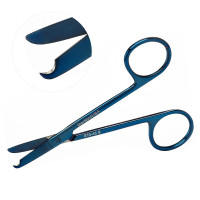 Littauer Stitch Scissors 5 1/2" Straight Blue Coated