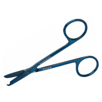 Littauer Stitch Scissors 5 1/2" Straight Blue Coated