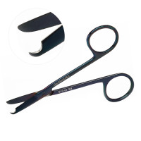 Littauer Stitch Scissors 5 1/2" Straight Gun Metal Coated