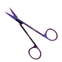 Iris Scissors 4 1/2" Straight Purple Coated