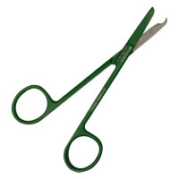 Littauer Stitch Scissors 4 1/2" Straight Green Coated