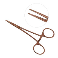 Halsted Mosquito Forceps 4 3/4" Straight Rose Gold Coated