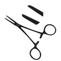 Kelly Hemostatic Forceps 5 1/2" Straight Gun Metal Coated