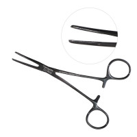 Kelly Hemostatic Forceps 5 1/2" Curved Gun Metal Coated
