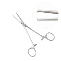 Rochester Ochsner Forceps Straight 1x2 Teeth 6 1/4"