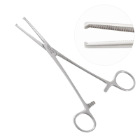 Rochester Ochsner (Kocher) Forceps Straight 1x2 Teeth 10"