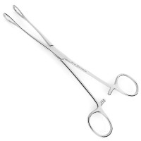 Foerster Sponge Forceps Curved 7" Serrated Jaws
