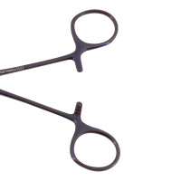 Baby Allis Tissue Forceps 5 1/2" Delicate Purple Coated