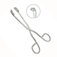 Utility Sterilizer Forceps Curved 8"
