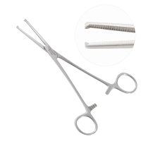 Rochester Ochsner (Kocher) Forceps Straight 1x2 Teeth 9"