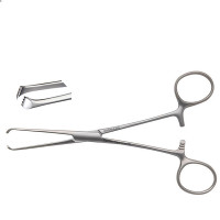 Pedifine Allis Tissue Forceps 4X5 Teeth 4 3/4"