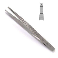 Bonney Dissecting Forceps 7" Serrated Straight 1x2 Teeth