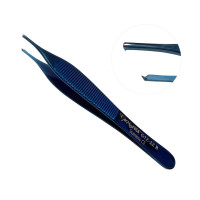Adson Tissue Forceps 4 3/4", 1x2 Teeth, Blue