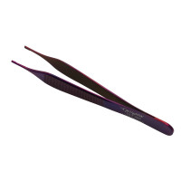 Brown Adson Forceps 4 3/4" Purple Coated 7x7 Teeth