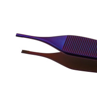 Brown Adson Forceps 4 3/4" Purple Coated 7x7 Teeth