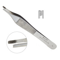 Tissue Forceps 6" Delicated Fluted Handle 1x2 Teeth
