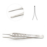 Adson Tissue Forceps 1x2 Teeth Fenestrated Handle 4 3/4"