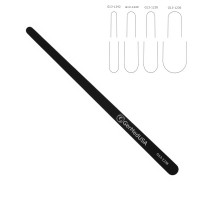 Silicone Brain Spatula 7" Large 11mm/20mm Malleable Copper Silicone Coated Black