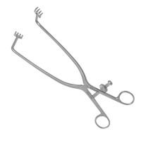 Deep Gelpi Retractor 10 1/2" 90 Degree Angle 3 1/2" 4 Sharp Prongs Speedlock