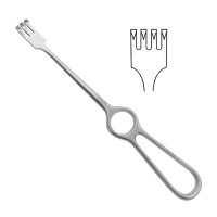 Volkman Retractor 8 1/2" Four Sharp Prongs