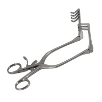 Beckman Weitlaner Retractor 6 1/2" 3 x 4 Blunt Hinged Blade 20mm x 15mm