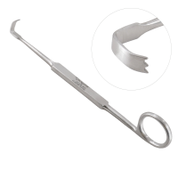 Meyerding Finger Retractor 7" Blade with Teeth 1/8" x 1/4"