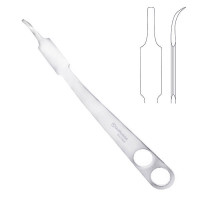 Hohmann Retractor 9 1/2" x 18mm Cross Serrated Round End 2 Holes