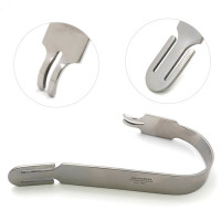 Short Prong Collateral Ligament Retractor with Strap 8" Blade Width 27mm