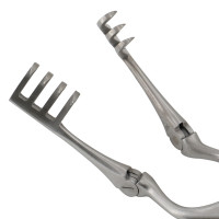 Beckman Weitlaner Retractor 5 1/2" 3 x 4 Sharp Hinged Blade 20 x 15mm