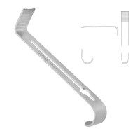 Henly Retractor 5" Center Blade only 76x16mm Extra Large with Teeth Serrated