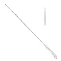 Simpson Uterine Sound Silver Plated Graduated In cm 12 3/4"