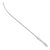 Sims Uterine Sound Silver Plated Graduated In cm 12 1/2"