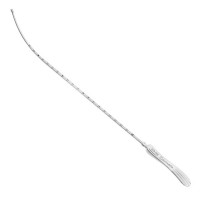 Sims Uterine Sound Silver Plated Graduated In Inches 12 1/2"